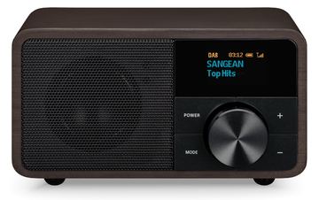 Sangean Electronics Genuine Mini DDR-7 Tischradio DAB+ UKW AUX Bluetooth Dunkelbraun von LumaTech