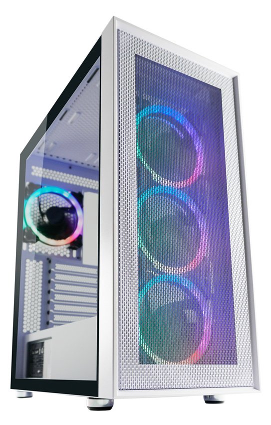 LC-Power Gaming 802W White_Wanderer_X - MDT - ATX - Seitenteil mit Fenster (gehärtetes Glas)