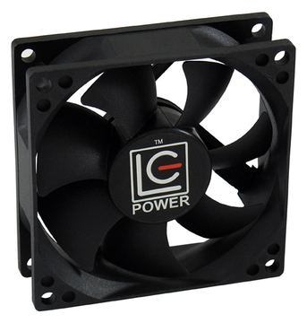 LC-Power Gehäuselüfter - 80 mm - Schwarz von LumaTech