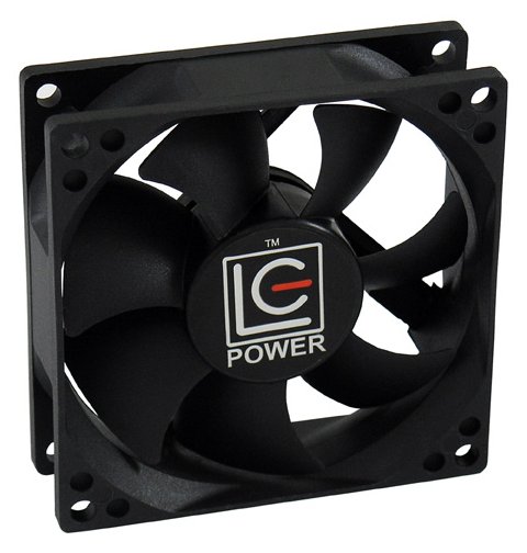 LC-Power Gehäuselüfter - 80 mm - Schwarz