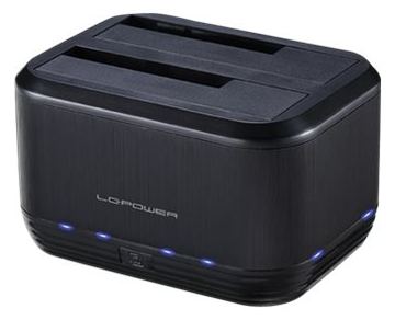LC-Power LC-DOCK-U3-III - HDD-Dockingstation mit Ein/Aus-Schalter, Klon-Funktion Schächte: 2 - 2,5 / 3,5 von LumaTech