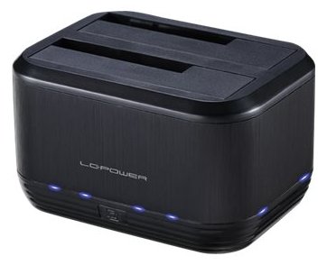 LC-Power LC-DOCK-U3-III - HDD-Dockingstation mit Ein/Aus-Schalter, Klon-Funktion Schächte: 2 - 2,5 / 3,5