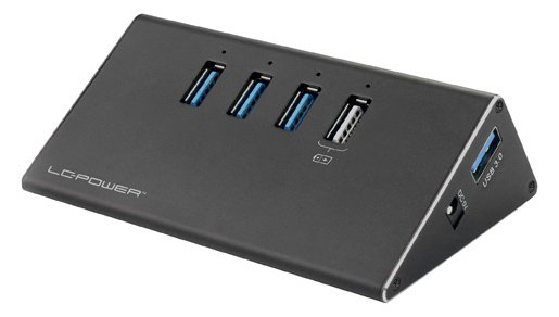 LC-Power LC-HUB-ALU-2B-4 - Hub - 3 x SuperSpeed USB 3.0 + 1 x SuperSpeed USB 3.0 (laden)