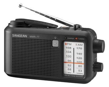 Sangean Electronics MMR-77 Outdoorradio MW UKW Handkurbel spritzwassergeschützt von LumaTech