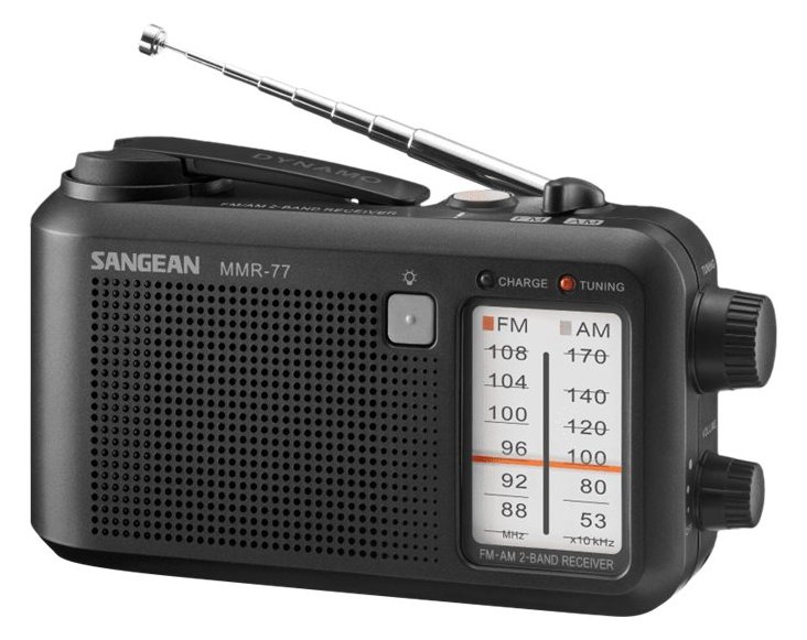 Sangean Electronics MMR-77 Outdoorradio MW UKW Handkurbel spritzwassergeschützt