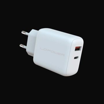 LC-Power USB Ladegerät 45W LC-GAN-45 1xUSB-C 1xUSB-A von LumaTech