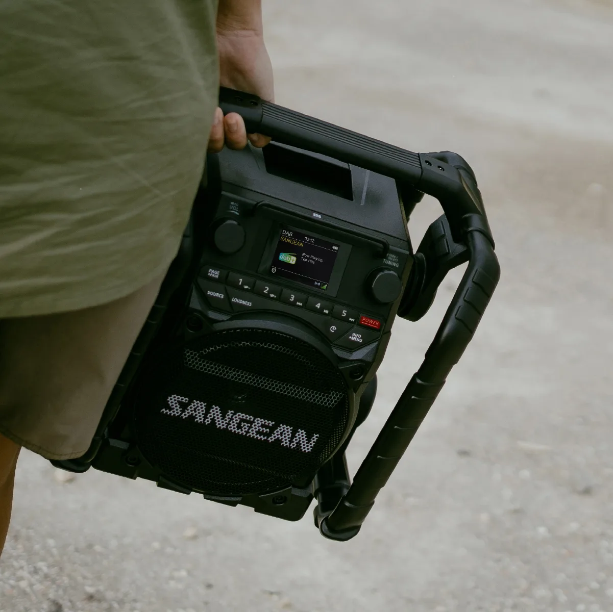 Sangean Electronics U-4X Baustellenradio DAB+ UKW Bluetooth USB AUX NFC, Ansicht 2