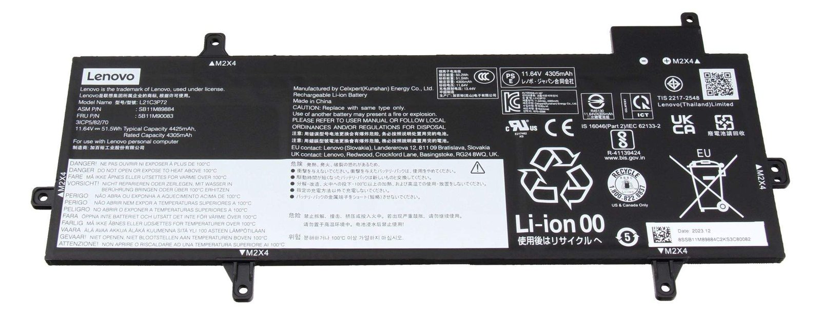 Lenovo 5B10W51881 - Batterie 4.425 mAh 11,64 V