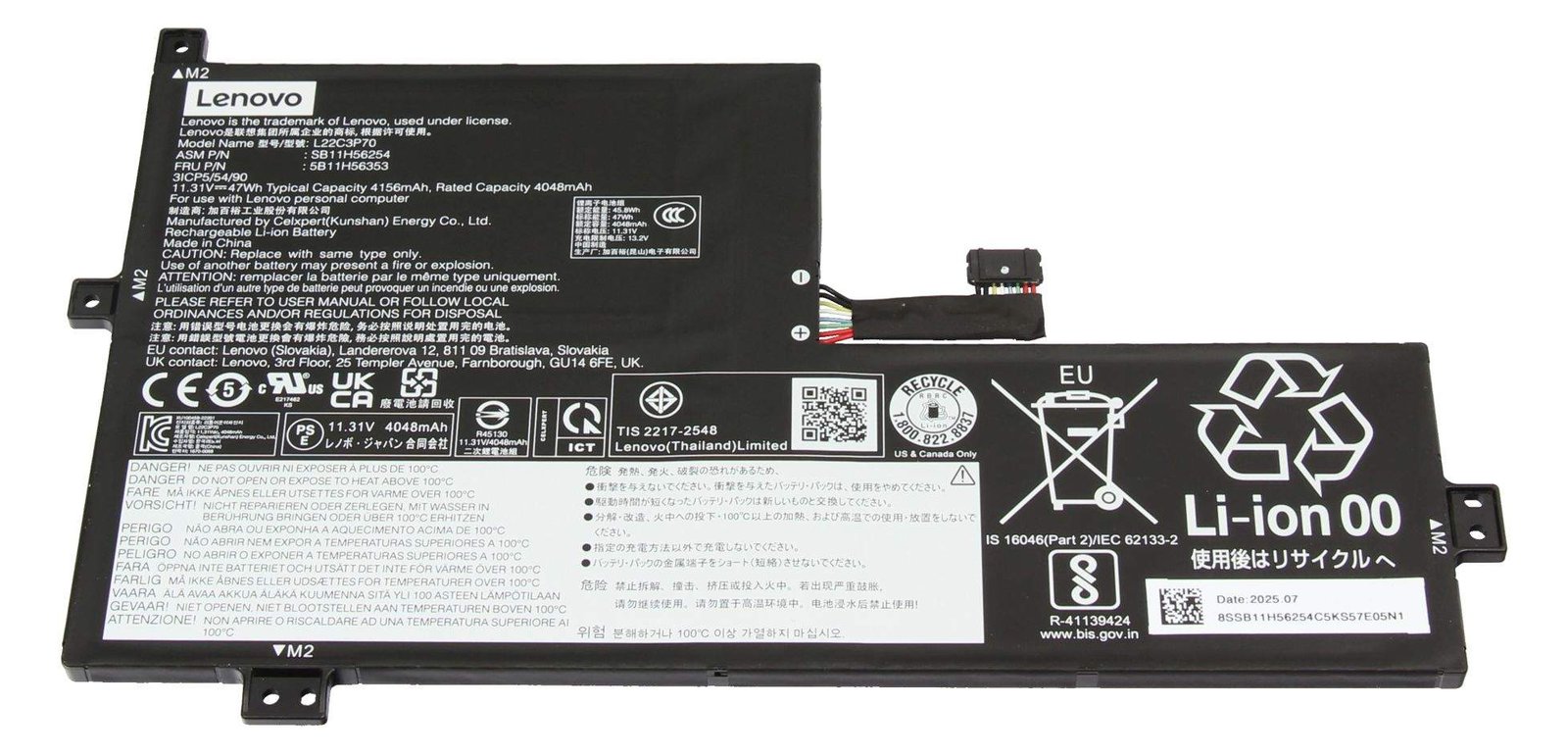 Lenovo 5B11H56353 - Batterie 4.156 mAh 11,31 V