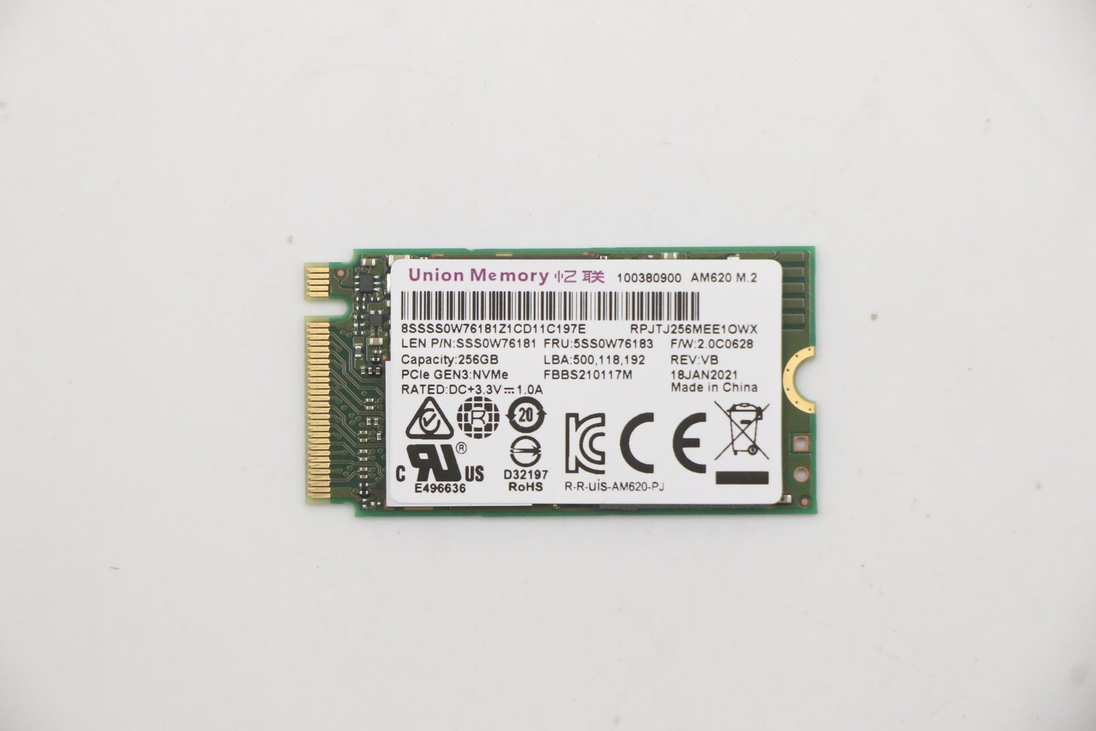 Lenovo 5SS0W76183 - 256 GB - M.2