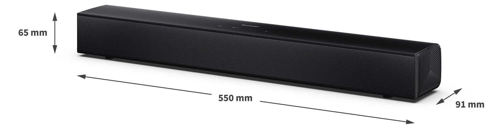 Sharp HT-SB121 Soundbar schwarz, Ansicht 4