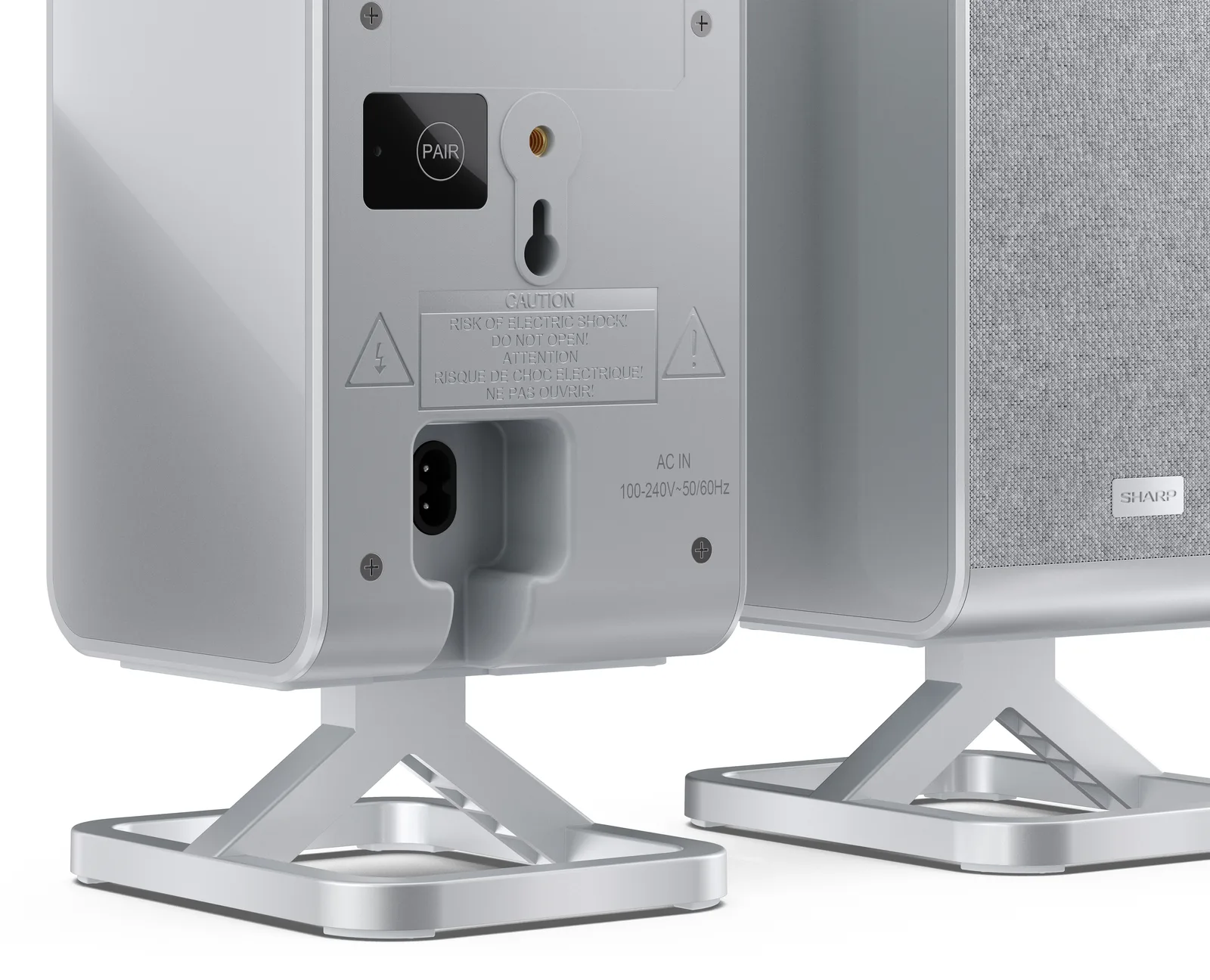Sharp HT-SPR52021 kabell. Surround-Lautsprecher silber - Audio, Ansicht 2