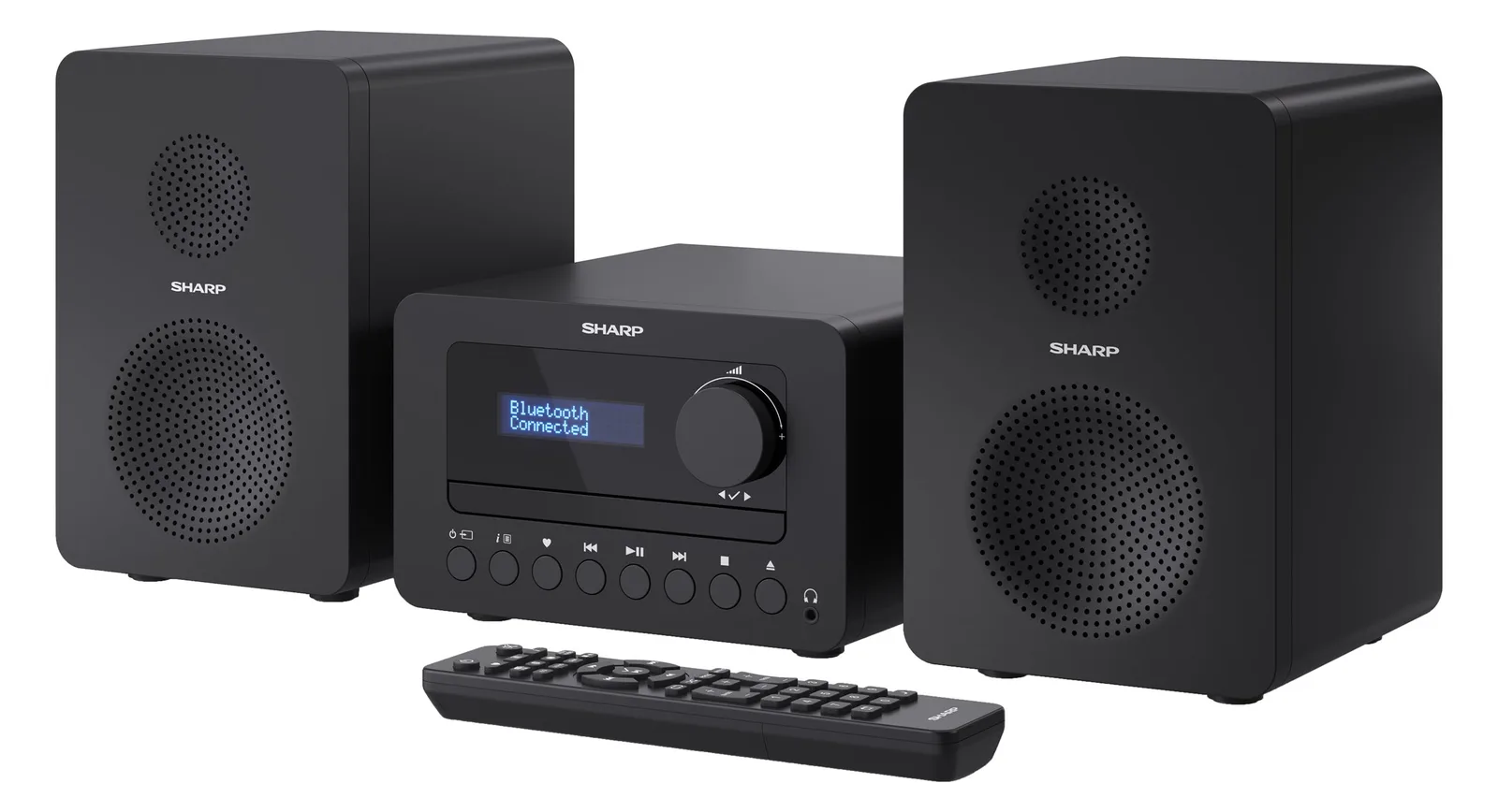 Sharp TOKYO DAB+ HI-FI Micro System - Heim-Audio-Mikrosystem - Schwarz - 40 W - 2-Wege - Kabellos - DAB - FM, Ansicht 3