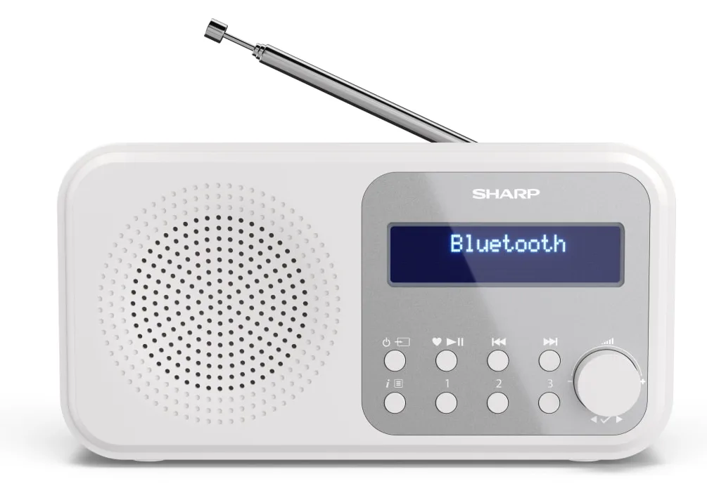 Sharp Tokyo DR-P420 - Tragbares DAB-Radio - Schneeweiß, Ansicht 2