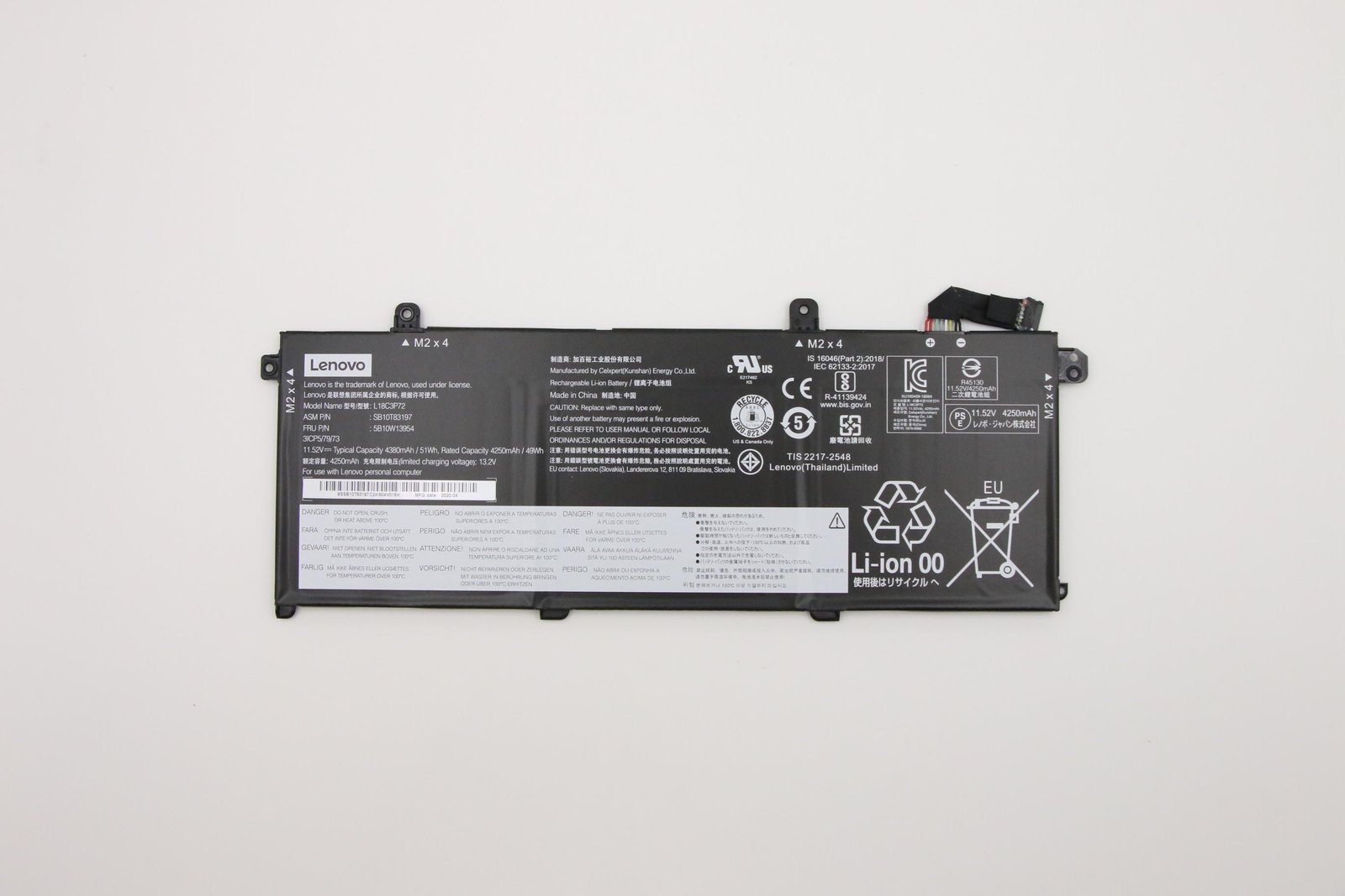 Lenovo Internal 3c 50Wh LiIon CXP 5B10W13954 - Batterie - 50 mAh