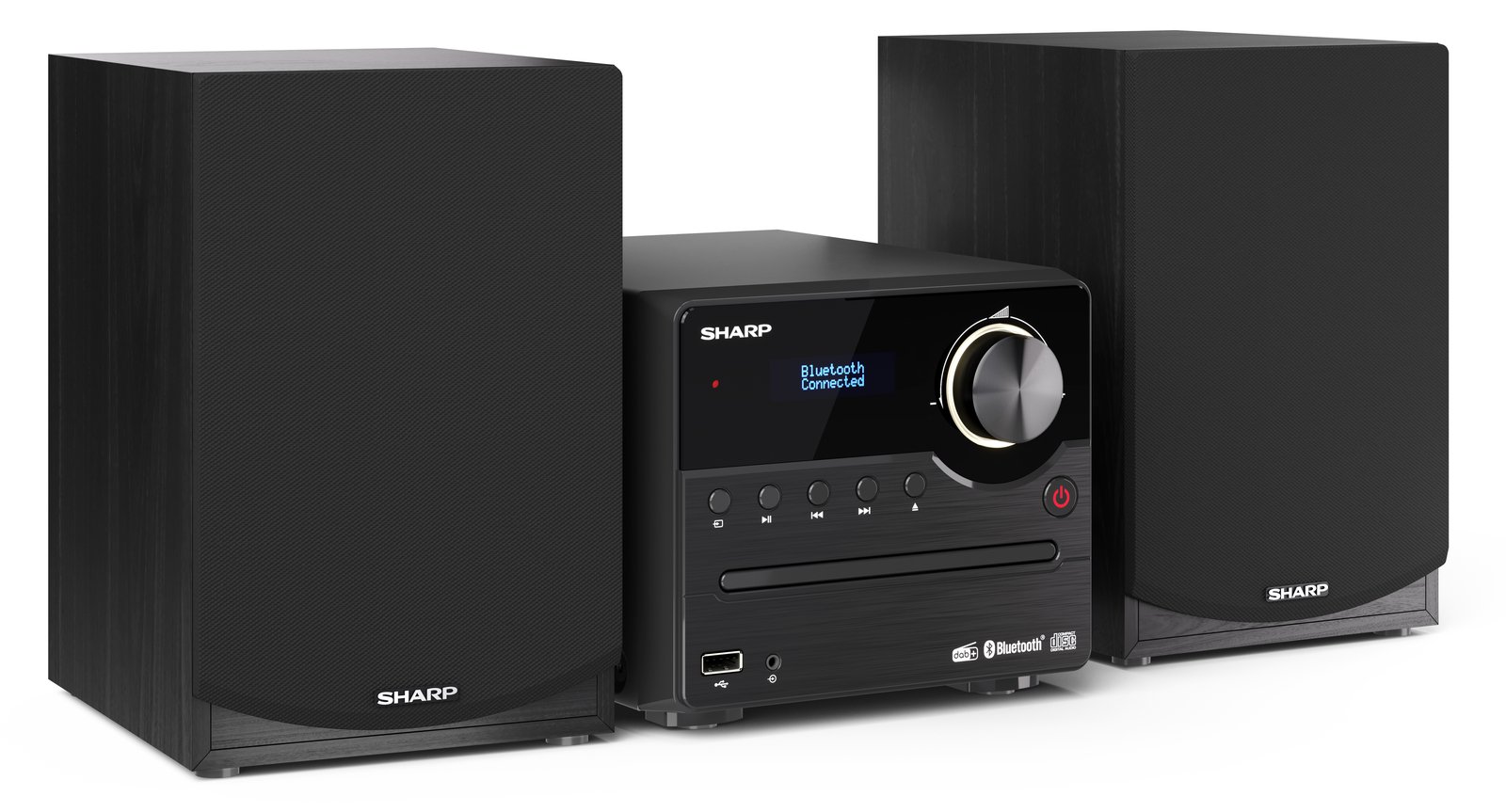 Sharp XL-B517D - Heim-Audio-Mikrosystem - Schwarz - 1 Disks - 45 W - Voller Bereich - 60 - 20000 Hz