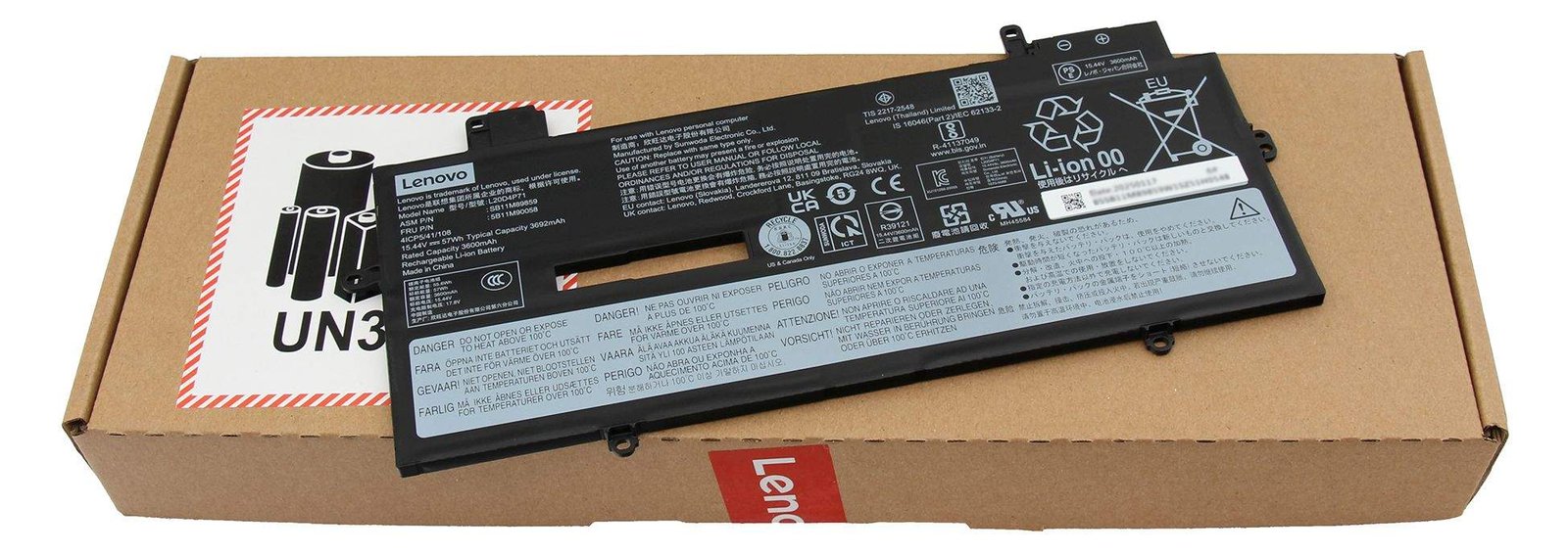 Lenovo Laptop-Batterie - 4 Zellen - 57 Wh