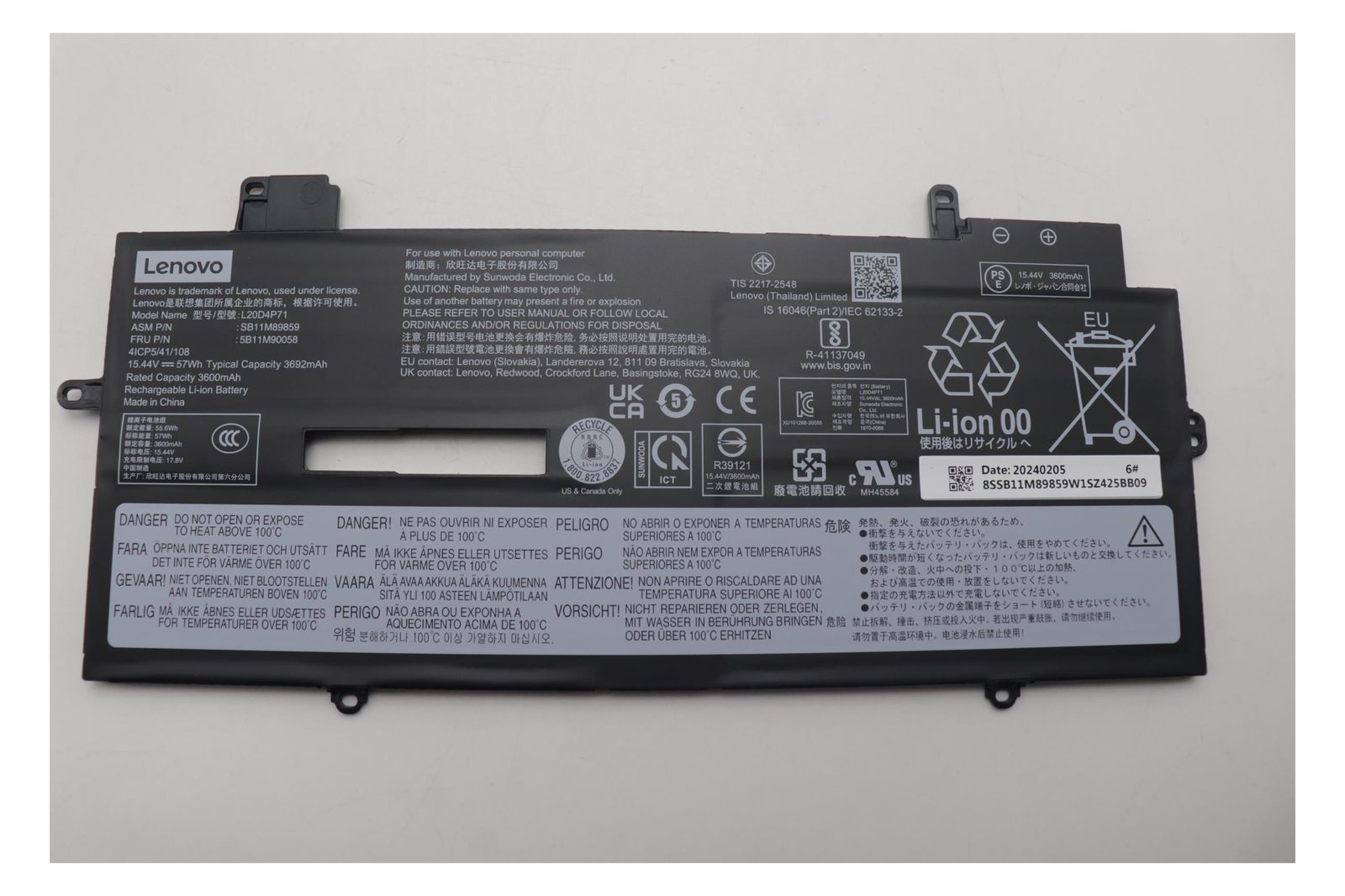 Lenovo Laptop-Batterie - Lithium-Ionen - 4 Zellen