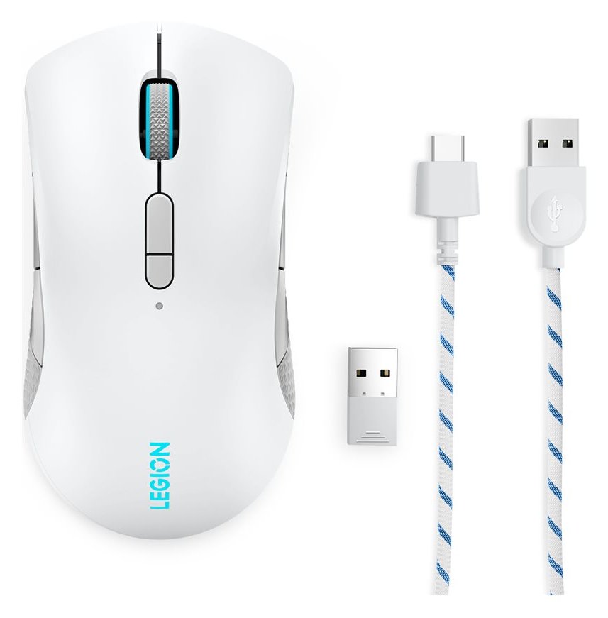 Lenovo Legion M600 Gaming Mouse - Maus - ergonomisch - rechts- und linkshändig - optisch - 9 Tasten - kabellos