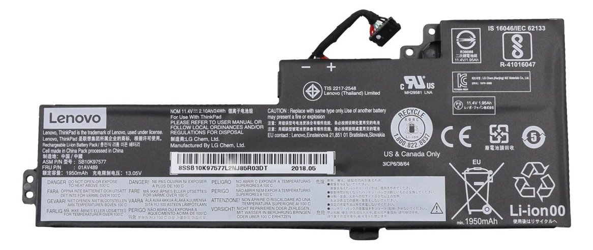 Lenovo LG Chem - Laptop-Batterie - Lithium-Ionen - 3 Zellen