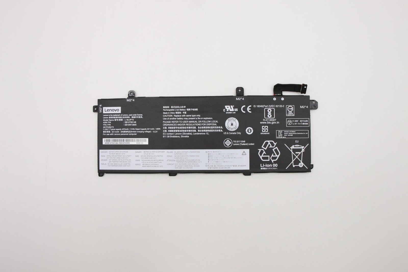 Lenovo LG Chem L18L3P73 - Laptop-Batterie - Lithium-Ionen