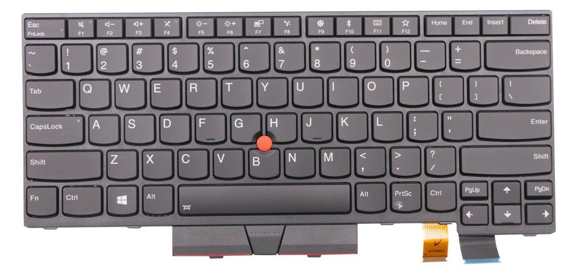 Lenovo Lite-On - Ersatztastatur Notebook - mit Trackpoint - TL: US, QWERTY