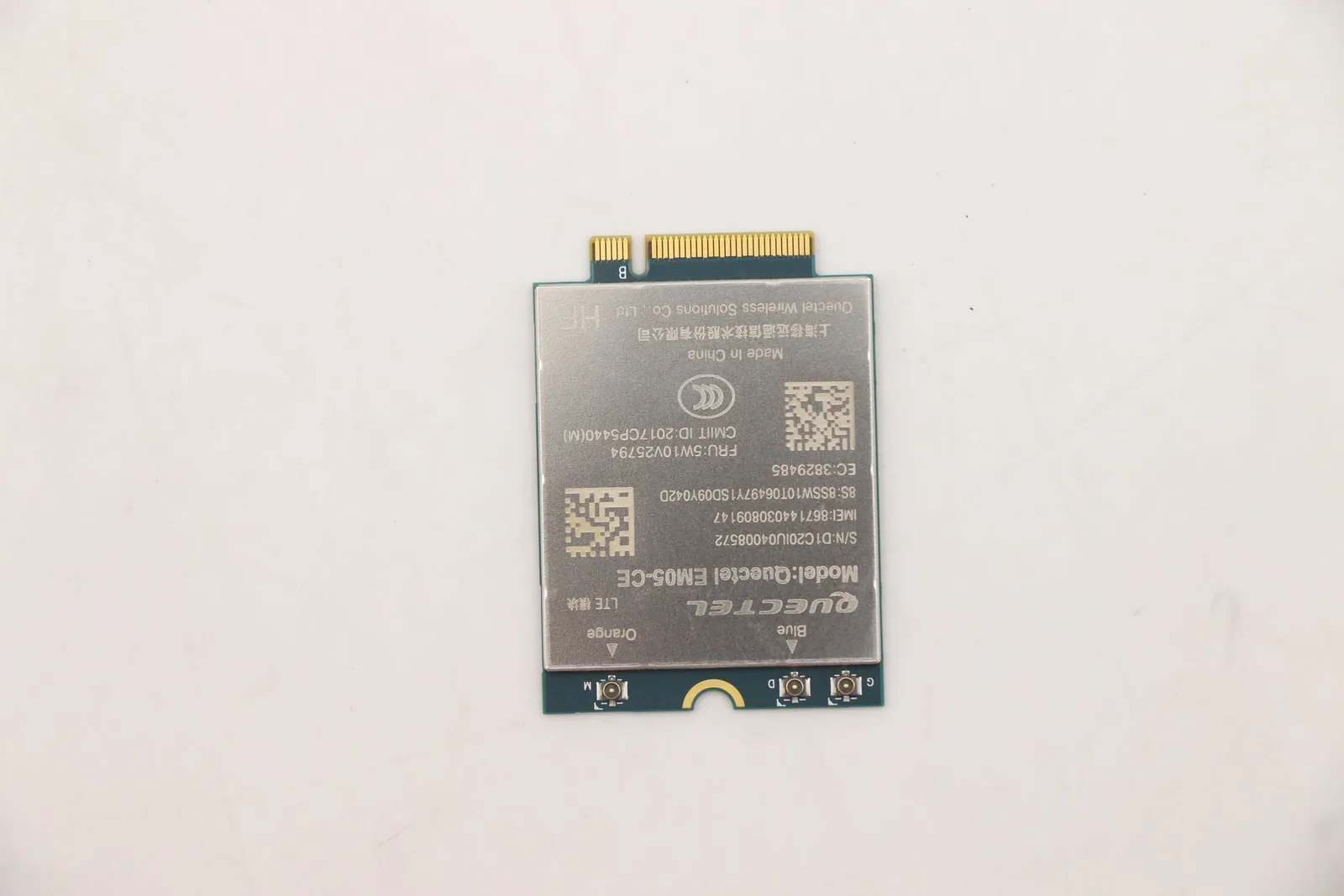 Lenovo Quectel EM05-CE - Drahtloses Mobilfunkmodem - 4G LTE - M.2 Card - für (WWAN upgradable), Ansicht 2