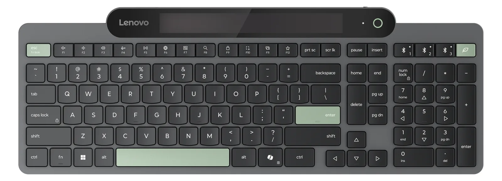 Lenovo Self-Charging Bluetooth Keyboard - Tastatur - Bluetooth - TL: Deutsch, QWERTZ, Ansicht 2