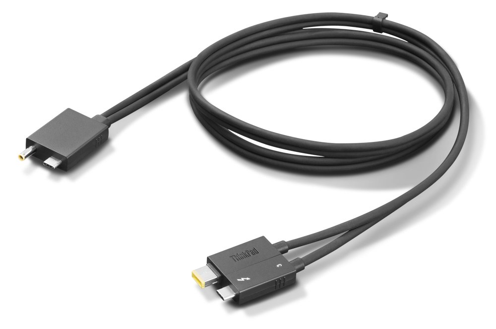 Lenovo Split Cable - Thunderbolt-Kabel - USB-C-/Stromanschluss zu 24 pin USB-C, Slim Tip von LumaTech