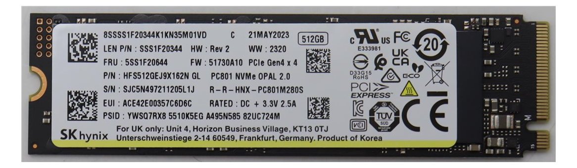 Lenovo SSD M.2 2280 PCIe 4x4 OPAL