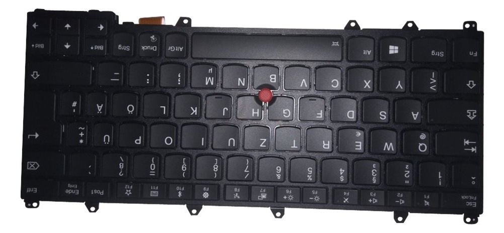 Lenovo Sunrex - Ersatztastatur Notebook - mit Trackpoint - TL: Deutsch, QWERTZ
