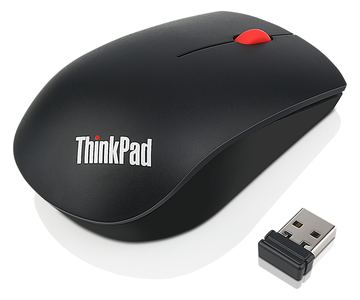 Lenovo ThinkPad Essential Wireless Mouse - Maus - Laser - 3 Tasten - kabellos - 2.4 GHz - kabelloser Empfänger (USB) von LumaTech