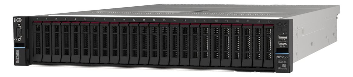Lenovo ThinkSystem SR650 V3 7D76 - Server - 2U - zweiweg - 1 x Xeon Silver 4509Y - RAM 32 GB - SAS - Hot-Swap 2.5