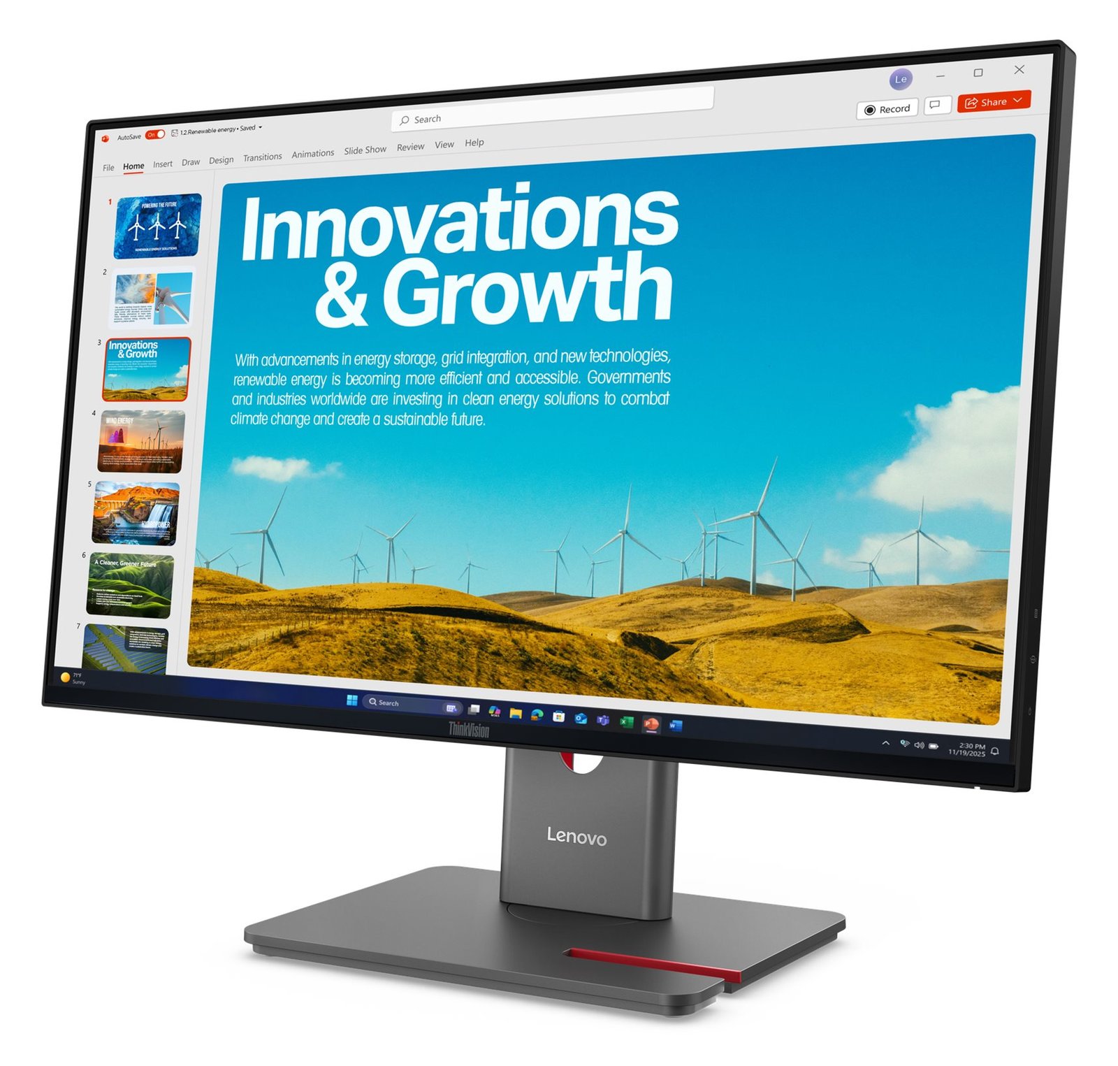Lenovo ThinkVision P24QD-40 - LED-Monitor - 61 cm (24)