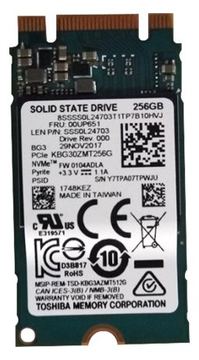 Lenovo Toshiba - SSD - 256 GB - intern - M.2 2242 - PCIe 3.0 x2 (NVMe) von LumaTech