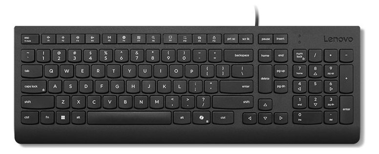 Lenovo Wired Keyboard Blk - Tastatur - TL: Deutsch, QWERTZ