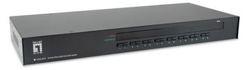 LevelOne 16-Port PS/2-USB VGA KVM Switch - 2048 x 1536 Pixel - Rack-Einbau - 1U - Schwarz von LumaTech