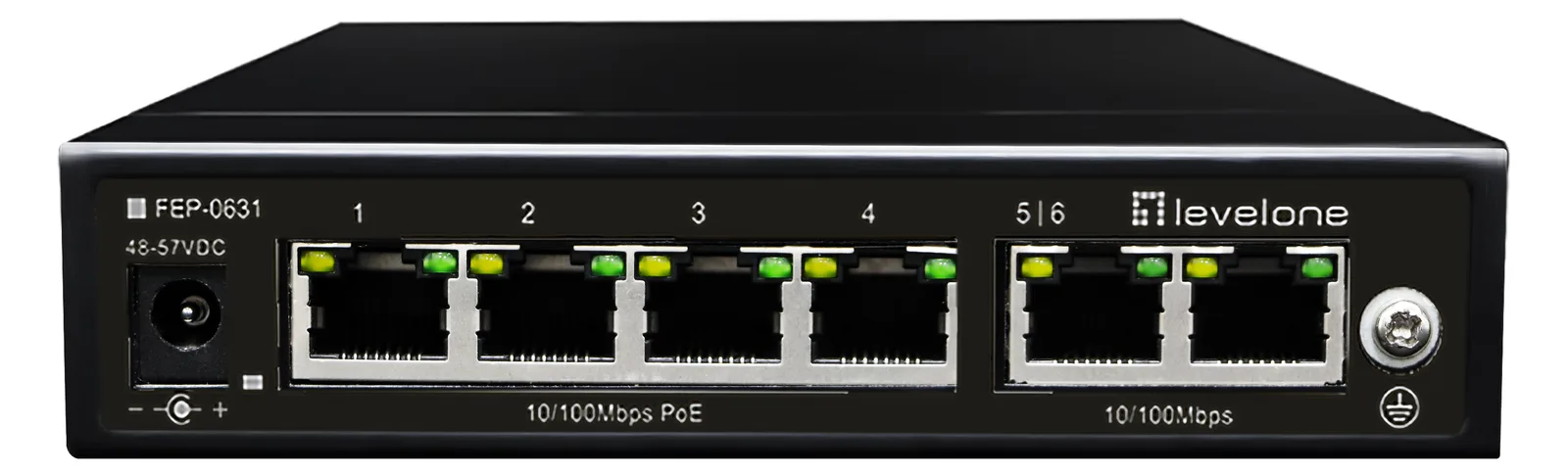 LevelOne FEP-0631 - Switch - unmanaged - 4 x 10/100 (PoE), Ansicht 2