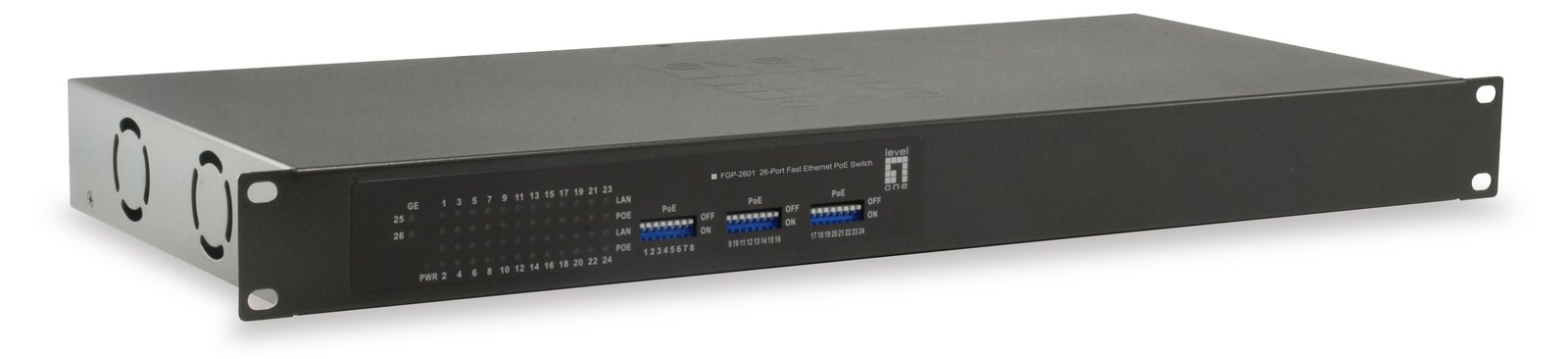 LevelOne FGP-2601W150 - Switch - 24 x 10/100 (PoE+)