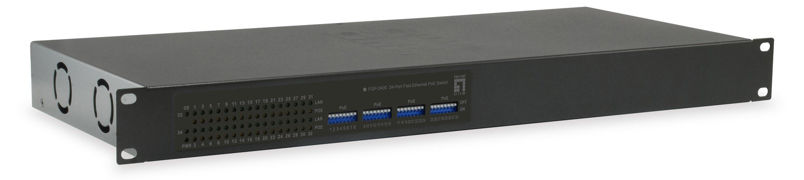 LevelOne FGP-3400W250 - Switch - 32 x 10/100 (PoE+)