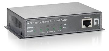 LevelOne GEP-0520 - Switch - 4 x 10/100/1000 (PoE) von LumaTech