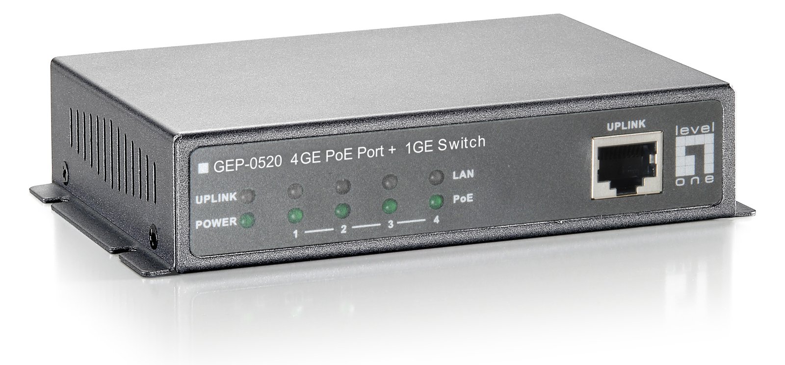 LevelOne GEP-0520 - Switch - 4 x 10/100/1000 (PoE)