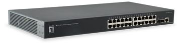 LevelOne GTL-2661 - Switch - 24 x 10/100/1000 + 2 x 10 Gigabit SFP+ von LumaTech