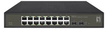 LevelOne Hilbert 18-Port Gigabit Smart Lite Switch - 16 x Gigabit RJ45 - 2 x Gigabit SFP - Managed - Gigabit Ethernet von LumaTech