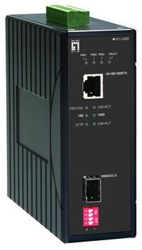 LevelOne IEC-2000 - Medienkonverter - 1GbE - 10Base-T, 100Base-TX, 1000Base-T, 1000Base-LX, 1000Base-SX - RJ-45 / SFP von LumaTech