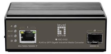 LevelOne IGC-0102 - Medienkonverter - 1GbE - 10Base-T, 100Base-TX, 1000Base-T, 1000Base-X - RJ-45 / SFP (mini-GBIC) von LumaTech