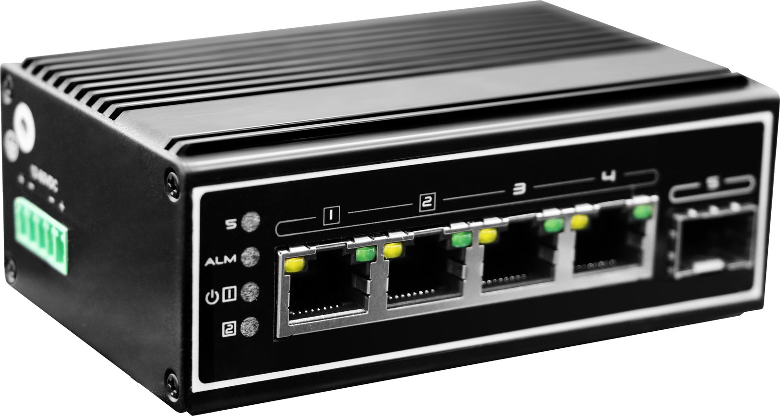 LevelOne IGP-0502 - Switch - -40 °C bis 75 °C - 4 x 10/100/1000 (PoE+)