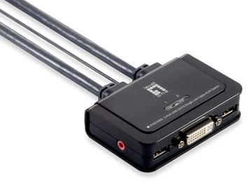 LevelOne KVM-0260 - KVM-/Audio-Switch - 2 x KVM/Audio von LumaTech