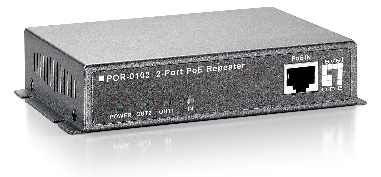LevelOne POR-0102 2-Port PoE Repeater - Repeater
