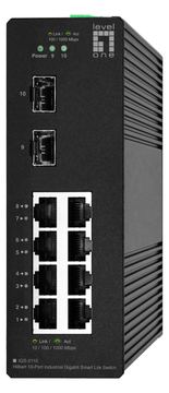 LevelOne Switch 10x GE IGS-2110 2xSFP 8xRJ45 Ports sw von LumaTech